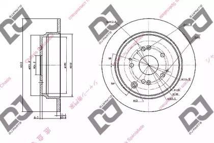 Тормозной диск DJ PARTS BD1049